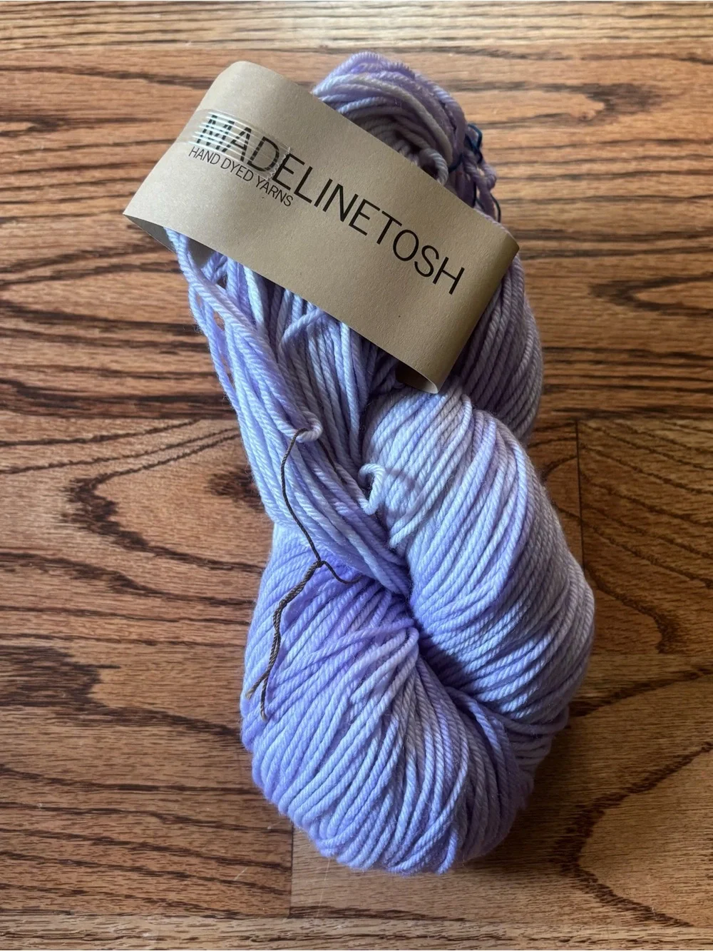 Madelinetosh Yarn Longrider DK Light Purple Tonal Lavender Wool Nylon Hand Dyed